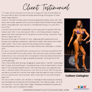 Colleen Testimonial